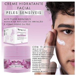 Max Love - Creme Hidratante Facial Peles Sensiveis
