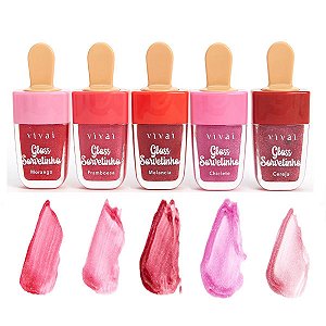 Gloss Labial Sorvetinho Vivai Morango