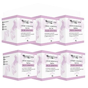 Max Love - Creme Hidratante Facial Peles Sensiveis - 6 und