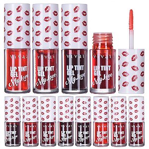 Vivai - Lip Tint Gel 6 Cores Vivai 3080 - Kit C/ 6 Unids