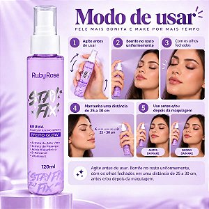 Ruby Rose - Bruma Efeito Glow Stay Fix HB341 (Validade:08/2029)