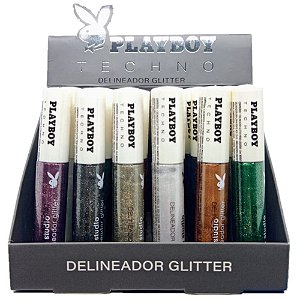 Playboy - Delineador Glitter Techno HB94513 - 24 und