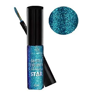 Jasmyne Delineador C/Glitter Star JS02012 cor Azul