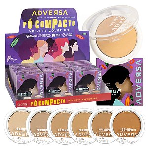 Adversa - Pó Compacto Velvety Cover HD 100 a 350 - 24 Unid
