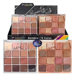 Sp Colors - Paleta de Sombra Beauty Trick SP287 - Box C/12 Unid