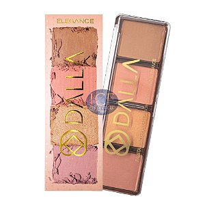 DALLA Paleta Blush Iluminador Contorno Elegance DL0905- 6un