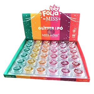Miss Rose - Glitter em Po Folia MR027 - Kit C/36 und