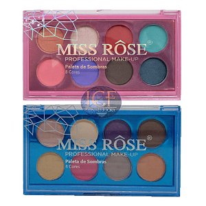 Miss Rose - Paleta De Sombras 8 Cores MS018A/B - Kit C/2 und