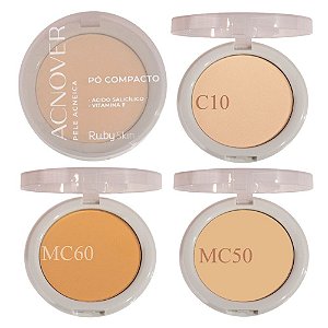Ruby Rose - Pó Compacto Antiacne Acnover HB856 G1 - 06 Unid ( Val 11/25 )