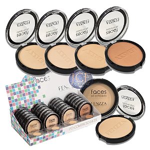 Fenzza - Pó Facial Compacto Faces PC01 - 24 Unid