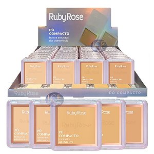 Ruby Rose - Novo Pó Compacto Tons Claros F858 G1 - 36 Unid