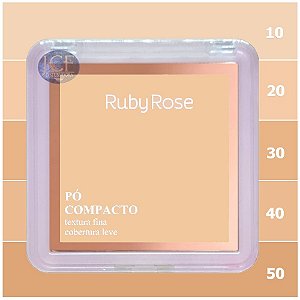 Ruby Rose - Novo Pó Compacto Tons Claros F858 G1 - Unit