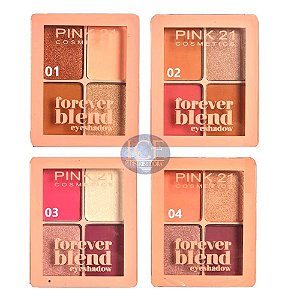 Pink 21 - Paleta de Sombra Forever Blend CS3645 - 04 Unid