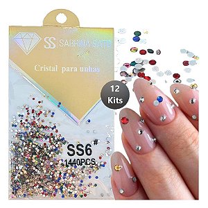 Sabrina Sato - Cristal Pra Unha SS2078 (1440 Pcs) - 12 Kits