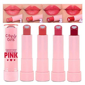 City Girl  - Batom Balm Think Pink CG323 COR 1 A 4 - 12 und