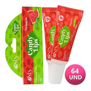 Isis  - Hidratante Labial Candy Balm Lips Melancia - 64 Unid