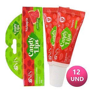 Isis  - Hidratante Labial Candy Balm Lips Melancia - 12 Unid