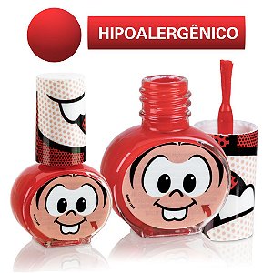 Turma da Mônica - Esmalte Infantil Hipoalergenico Vermelho