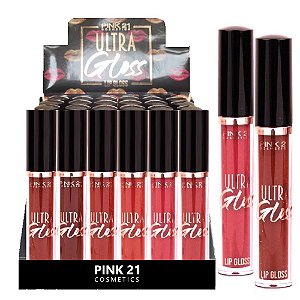 Pink 21 - Lip Gloss Ultra CS2744 - 24 Unid