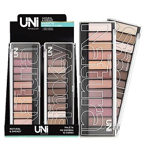Uni Makeup - Paleta de Sombra12 Cores UNSO87 - Kit C/12 und