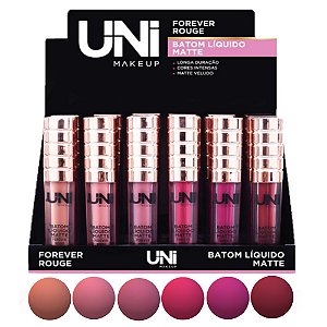 Uni Makeup - Batom Liquido Matte Forever Rouge - 24 und