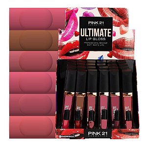 Pink 21 - Lip Gloss Matte Ultimate CS2424  B - Box C/24 UND