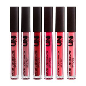 Uni Makeup - Batom Líquido Lipstick Matte UNBA46DS - 12 UND