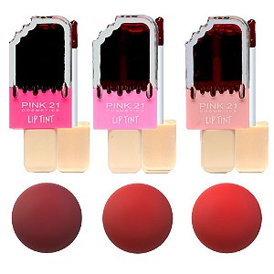 Pink 21 - Batom Lip Tint Love CS3691 - Kit C/6 Und