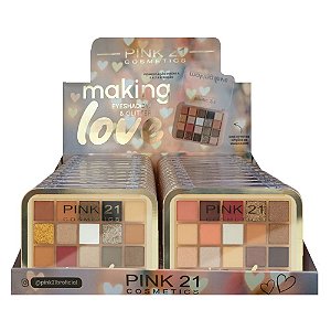 Pink 21 - Paleta Sombra e Glitter Making Love CS3634- 24 und
