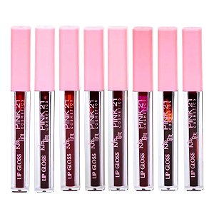 Pink 21 - Lip Gloss Kiss Tint CS2855 - Kit C/8 Und