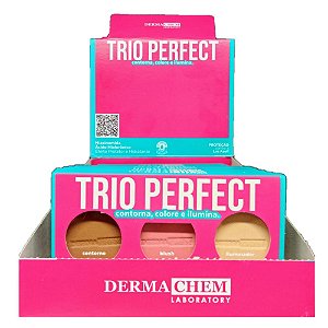 Dermachem - Trio Perfect Contorno,Blush,Iluminador - 12 Und