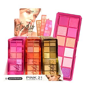 Pink21 -  Paleta de Sombras Studio CS3676 - Box C/24 Und