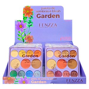 Fenzza - Paleta de Sombras e Blush Garden FZMD1014 - 12 Und