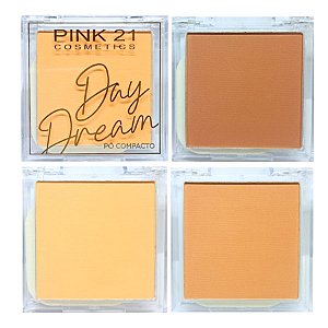 Pink21- Po Compacto DayDream Tom Escuro CS4268 - Kit C/3 Un