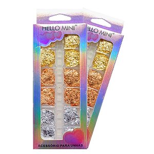 Hello Mini - Folha de Ouro para Unhas OY858