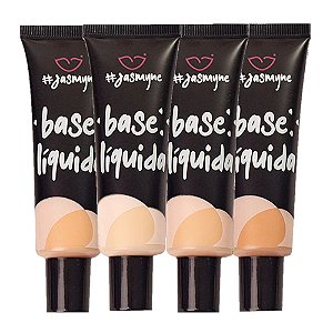 Jasmyne  - Base Liquida Tons Escuros JS08019B - Kit C/4 Und