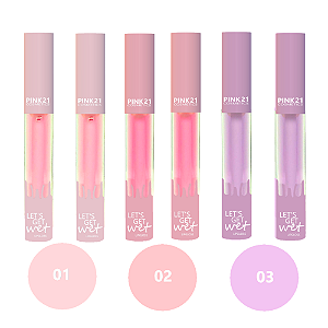 Pink21 - Lip Gloss Lets Get Wet CS3583 - Kit C/3 Und