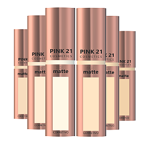 Pink21 - Corretivo Liquido Skin Matte CS3921A - Kit C/6 Und