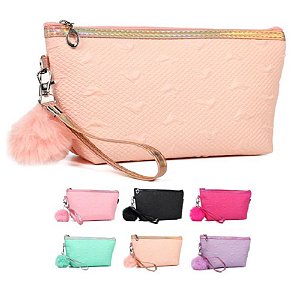 Cisne - Necessaire com Chaveiro Pompom NECC02EJ