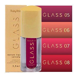 Ruby Rose - Batom Liquido Glass Velvety C05 a C08 - 04 UND
