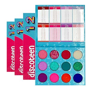 Discoteen - Paleta de Sombras Matematica HB102406 - 6 Und