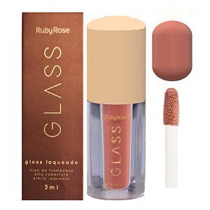 Ruby Rose - Lip Gloss Laqueado Glass BG01 HB577 - 12 UND + 1