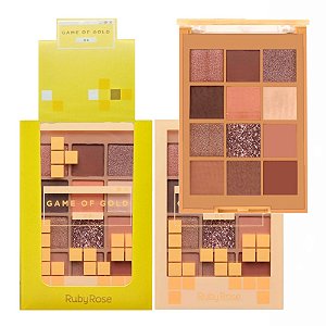 Ruby Rose - Paleta de Sombras Game Of Gold HB1090 - 12 Und