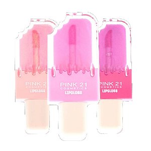 Pink21 - Lip gloss Sweet Kisses CS3690 - Kit C/3 Und