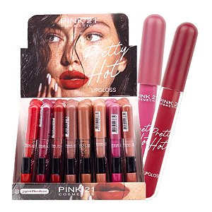 Pink21 - Lip Gloss Pretty Hot CS4195 - Kit C/48 Und