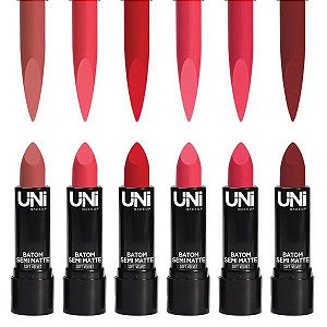 Uni Makeup - Batom Matte Soft Velvet BA134DS - Kit C/06 UND