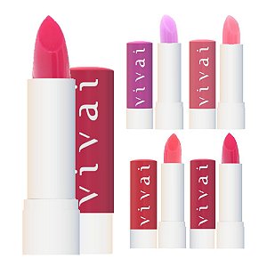 Vivai - Lip Balm labial (4 Cores) 3236 - Kit C/24 Und