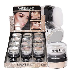 Sarahs Beauty - Po Iluminador Solto Glossy S6237A - 12 UND