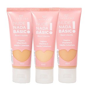 Jasmyne - Base Liquida Nude Nada Basico JS00058 (A) - 03 UND