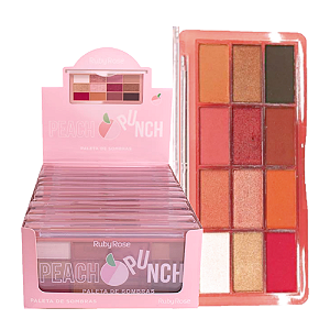 Ruby Rose - Paleta de Sombras Peach Punch HB1093 - 12 UND